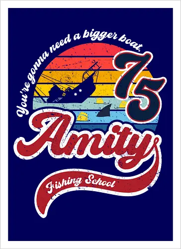 Amity island fishing school