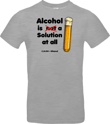 Alkohol is (not) a solution (black-letters)