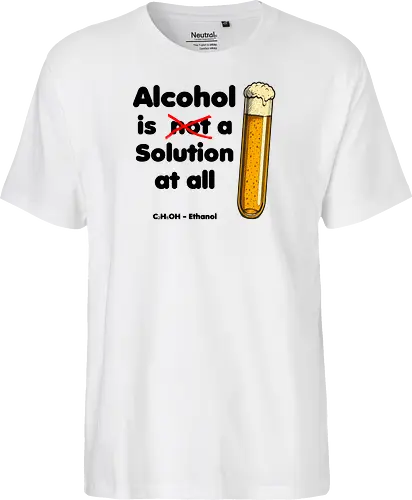 Alkohol is (not) a solution (black-letters)