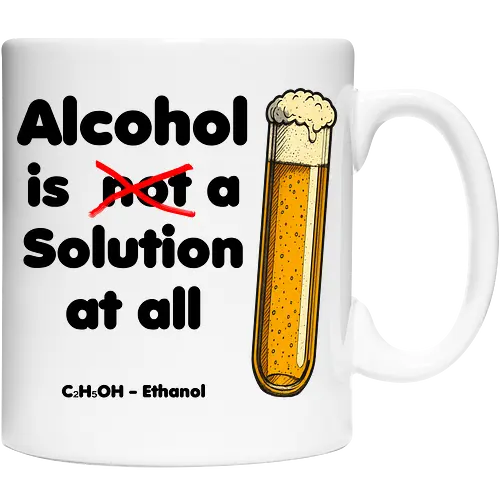 Alkohol is (not) a solution (black-letters)