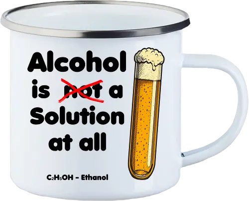 Alkohol is (not) a solution (black-letters)