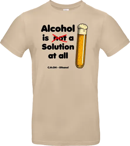 Alkohol is (not) a solution (black-letters)