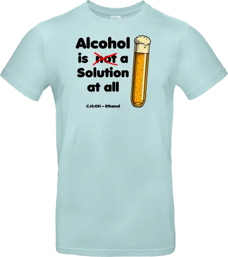 Alkohol is (not) a solution (black-letters)