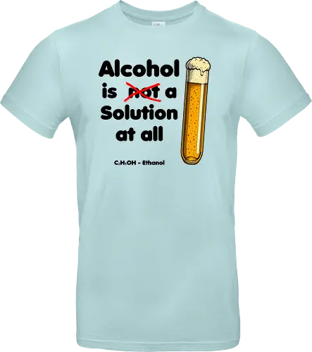 Alkohol is (not) a solution (black-letters)