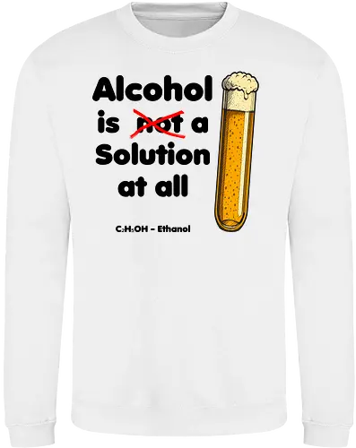 Alkohol is (not) a solution (black-letters)