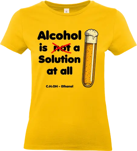 Alkohol is (not) a solution (black-letters)
