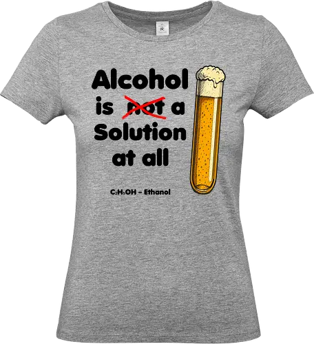 Alkohol is (not) a solution (black-letters)