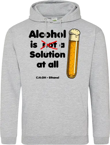 Alkohol is (not) a solution (black-letters)