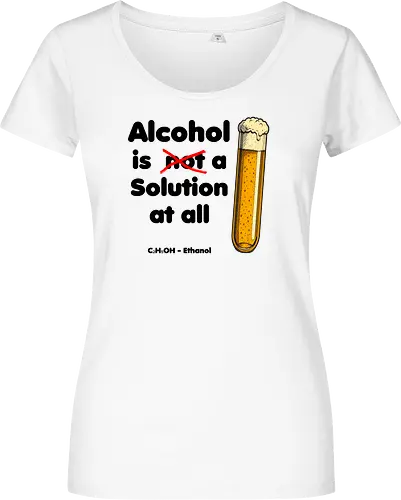 Alkohol is (not) a solution (black-letters)