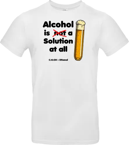 Alkohol is (not) a solution (black-letters)