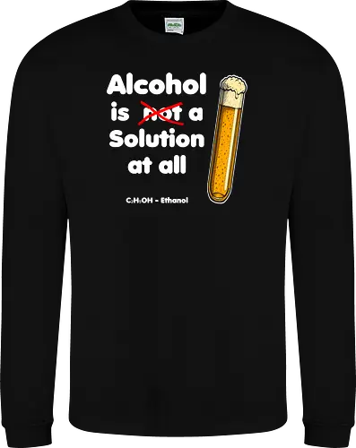 Alkohol is (not) a solution (white-letters)