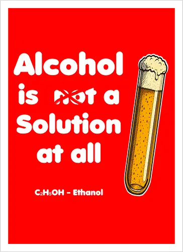 Alkohol is (not) a solution (white-letters)