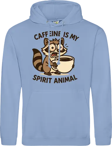 Caffeine is My Spirit Animal Raccoon Coffee Lover Art