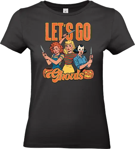 Let's go ghouls - Let's go ghouls, halloween, pumpkin, macabre, scare - Standard T-Shirt (Frauen)