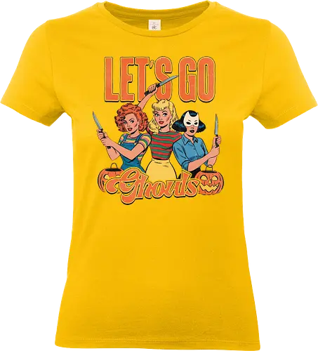 Let's go ghouls - Let's go ghouls, halloween, pumpkin, macabre, scare - Standard T-Shirt (Frauen)