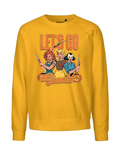 Let's go ghouls - Let's go ghouls, halloween, pumpkin, macabre, scare - Fairtrade Sweatshirt
