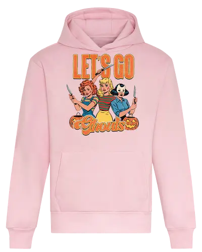 Let's go ghouls - Let's go ghouls, halloween, pumpkin, macabre, scare - Heavyweight Hoodie