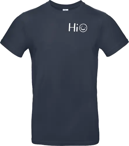 Hi - Smiley, Lächeln, Spruch, Hi, Statement, Minimalismus, einfach, freundlich, Lachen, funny - Standard T-Shirt