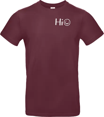 Hi - Smiley, Lächeln, Spruch, Hi, Statement, Minimalismus, einfach, freundlich, Lachen, funny - Standard T-Shirt