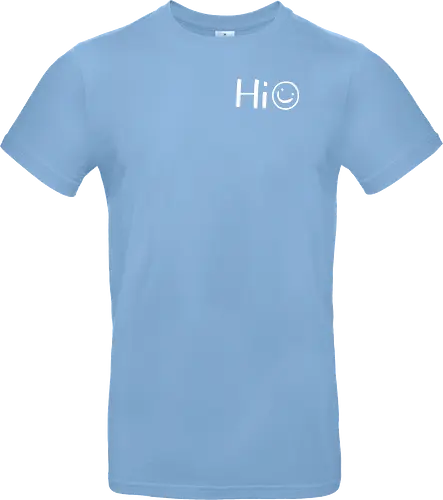 Hi - Smiley, Lächeln, Spruch, Hi, Statement, Minimalismus, einfach, freundlich, Lachen, funny - Standard T-Shirt