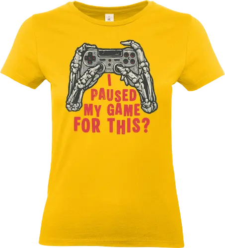 Game Pause - Gaming, video games, gamer, skeleton - Standard T-Shirt (Frauen)