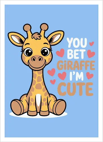 You bet giraffe I'm cute