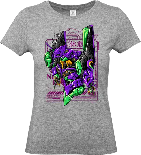 wild violet  - robot, mecha, japaneseart, mechanics, humanoid, futuristic, cyberpunk, artwear, streetwear, monster - Standard T-Shirt (Frauen)