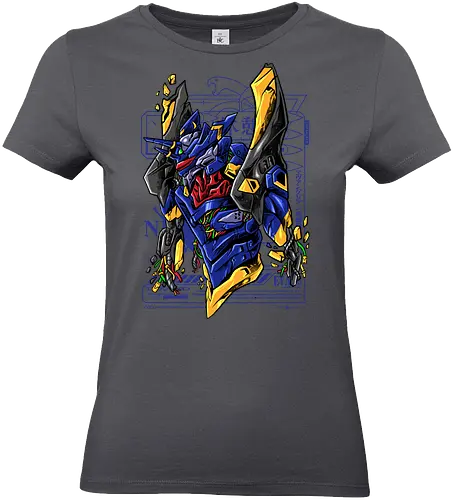 blue devil  - robot, mecha, japaneseart, mechanics, humanoid, futuristic, cyberpunk, artwear, streetwear, monster - Standard T-Shirt (Frauen)