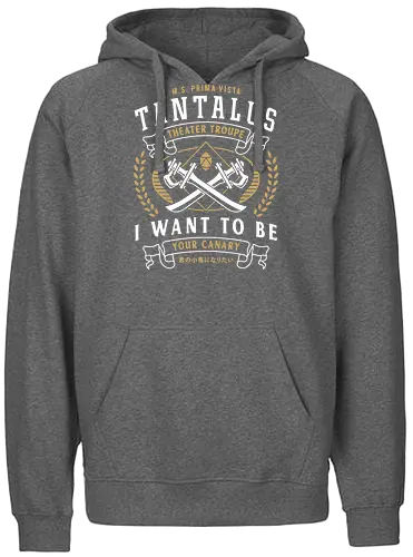 Tantalus Theater Troupe Emblem - final 9, final 7, final ix, quina quen, Cactus, yitan, Kupo, Kweh, final xiv, ff14, Cloud, Villain, video game, fat chocobo, vivi ornitier, black mage, fantasy - Fairtrade Hoodie