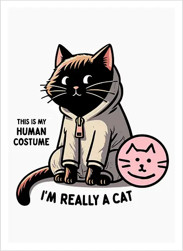 This is my human costume, I’m really a cat