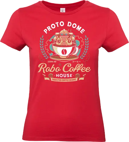 Proto Dome Robo Coffee Crest - chrono, video game, gaming, gamer, rpg, jrpg, cross, frog, glenn, robo, epoch, wings of time, lucca, fantasy, kingdom of zeal - Standard T-Shirt (Frauen)