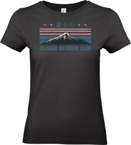 Fujisan Outdoor Club - Japan, Japanese, outdoor, retro, Fujisan, Anime, Manga - Standard T-Shirt (Frauen)