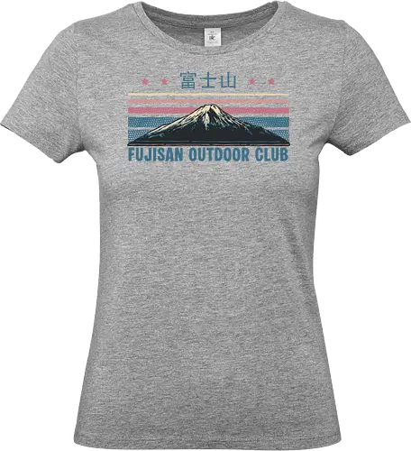 Fujisan Outdoor Club - Japan, Japanese, outdoor, retro, Fujisan, Anime, Manga - Standard T-Shirt (Frauen)