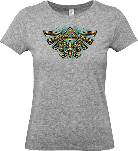 Courage to protect the land - Gaming, gamer, retro, vintage, retro gamer, video games, hero - Standard T-Shirt (Frauen)