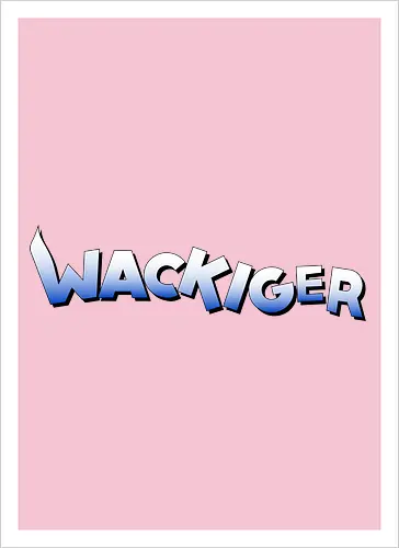 Wackiger Schriftzug