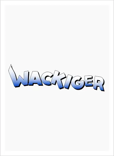 Wackiger Schriftzug