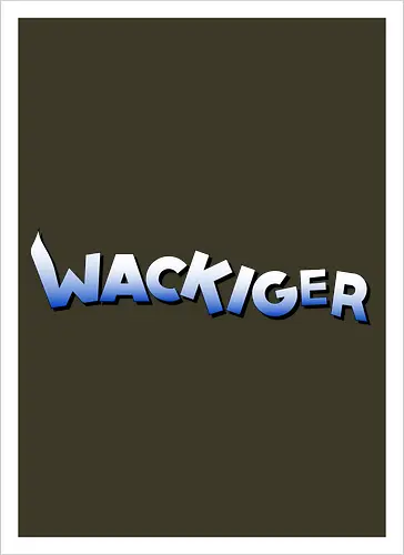 Wackiger Schriftzug