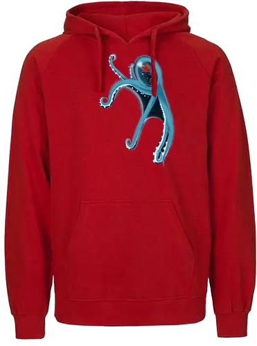 Magischer Weltraumkrake - octopus, krake, kosmos, weltraum, space, asymmetrisch, stilisiert, stylized, Tentakel, tantacles, Meerestier, ocean - Fairtrade Hoodie