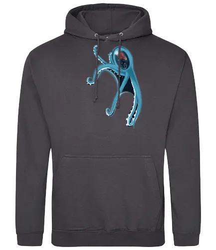 Magischer Weltraumkrake - octopus, krake, kosmos, weltraum, space, asymmetrisch, stilisiert, stylized, Tentakel, tantacles, Meerestier, ocean - Standard Hoodie