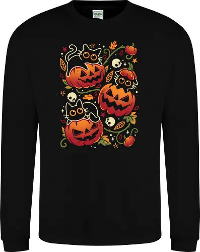 Black Cats Pumpkin Party