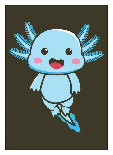 Axolotl blue