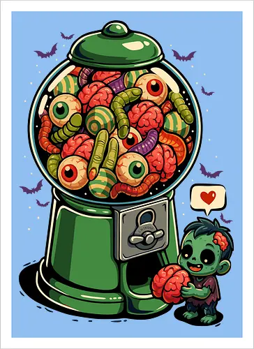 Gumball Halloween Zombie
