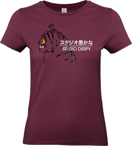Studio Derpy - best on blue, Kpop demon hunters, demon, hunters, derpy tiger, Derpy, bird, demon hunters, blue tiger, funny - Standard T-Shirt (Frauen)