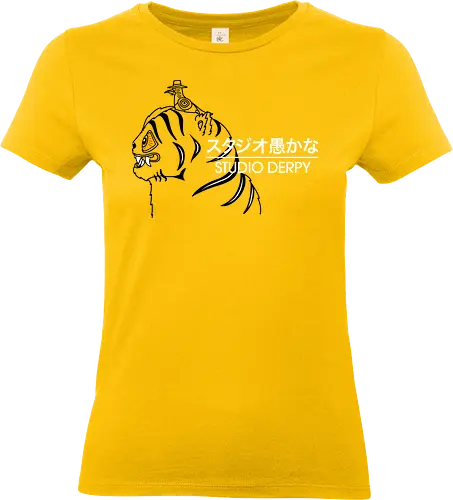 Studio Derpy - best on blue, Kpop demon hunters, demon, hunters, derpy tiger, Derpy, bird, demon hunters, blue tiger, funny - Standard T-Shirt (Frauen)