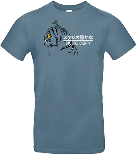 Studio Derpy - best on blue, Kpop demon hunters, demon, hunters, derpy tiger, Derpy, bird, demon hunters, blue tiger, funny - Standard T-Shirt