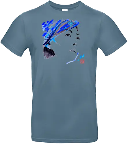 noriko looks up - woman, sumie, japan - Standard T-Shirt