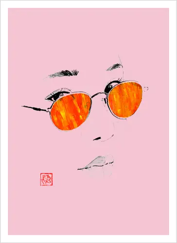 orange glasses