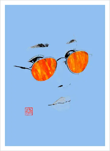 orange glasses