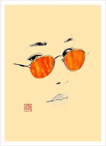 orange glasses
