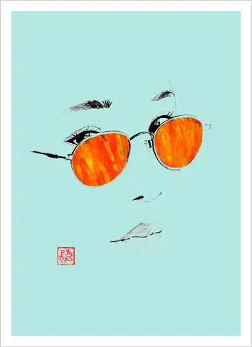 orange glasses